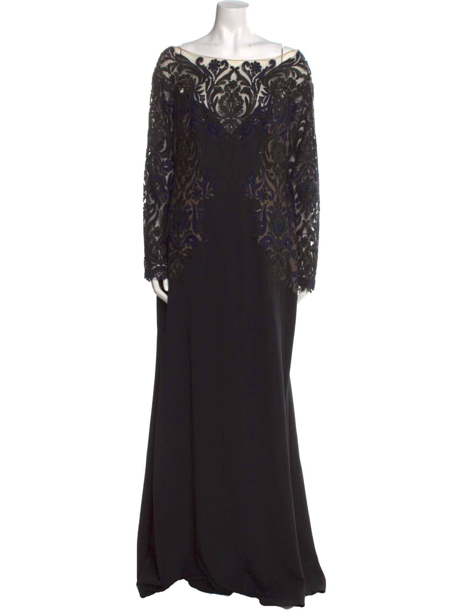 Tadashi Shoji Lace Pattern Long Dress